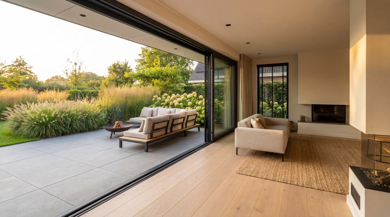 Schuifpui met uitzicht op groene tuin - Lente Deals