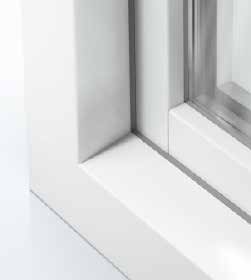 Schüco LivIng Variant hoekdetail met 15 graden kadercontour